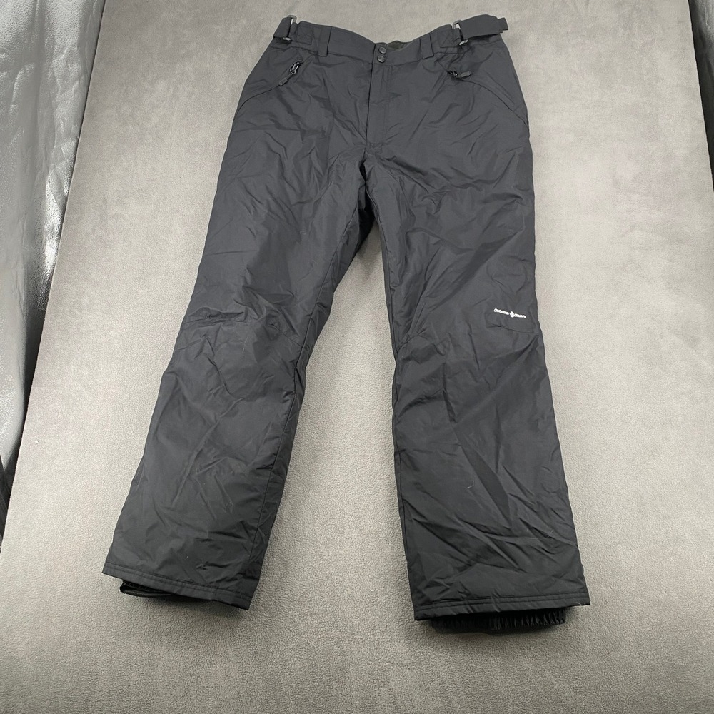 Outdoor Gear Mens XL Black Insulated Snow Pants Ski Snowboard 6802R